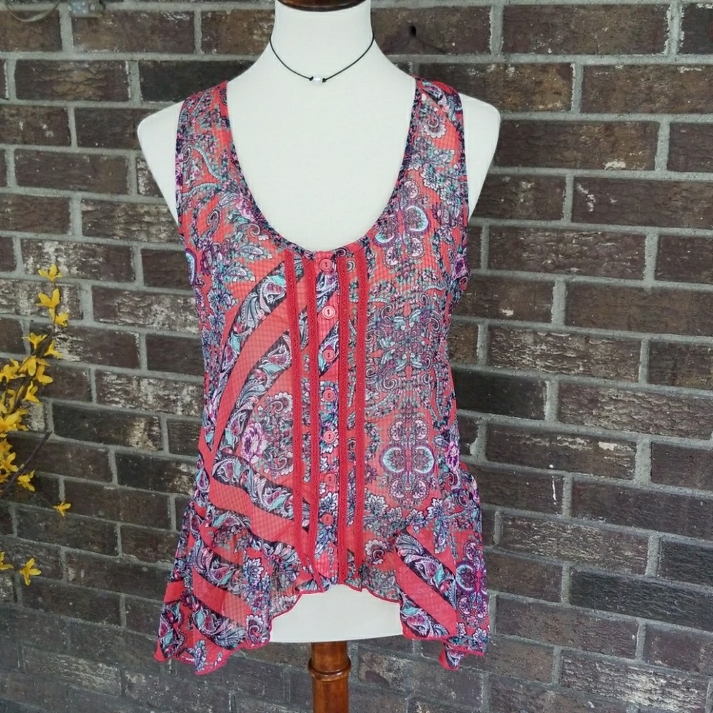 HP💜 Eyelash Couture sheer tank